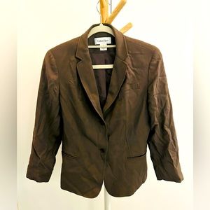 Vintage taupe Calvin Klein jacket/blazer size 6